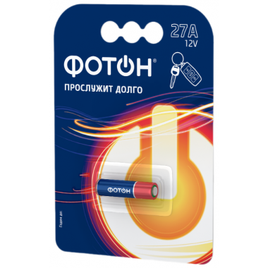 Батарейка алкалиновая 27A 12B ФОТОН BP1 4630055087273